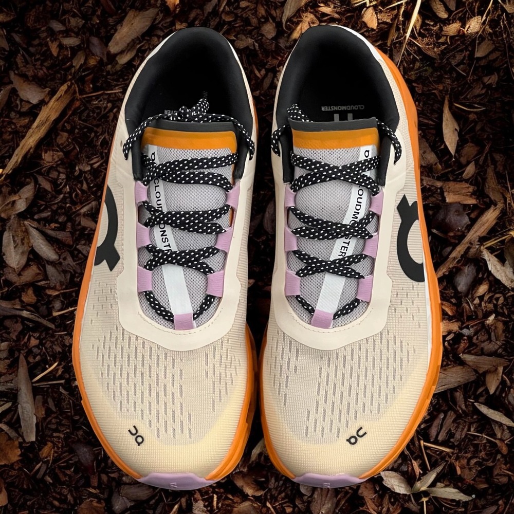 On Cloudmonster Women Size 7.5 Running Shoes Fawn Turmeric 61.98652 - Picture 11 of 14